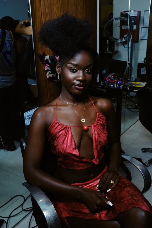 Foil Jersey Halter Set
