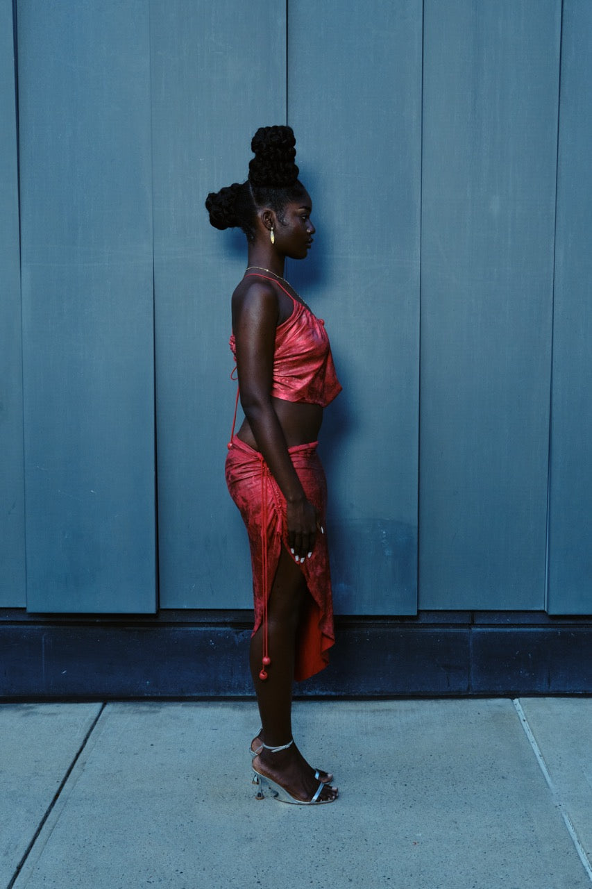 Foil Jersey Halter Set