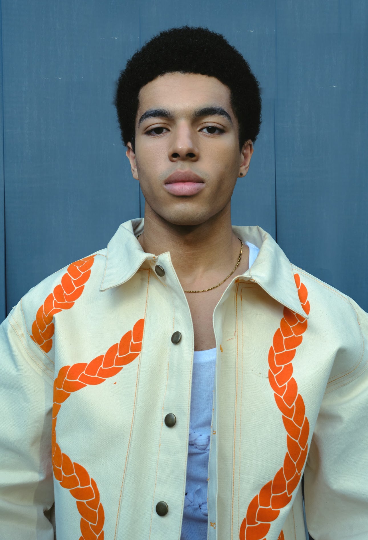 Knotty Flock Trucker Jacket